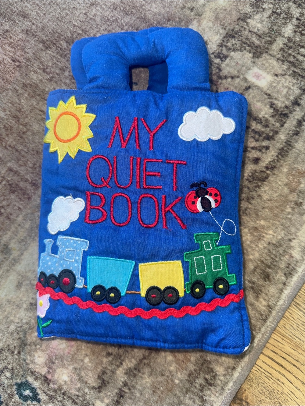 Blue My Quiet Book Soft Fabric Activity Toy for Kids
